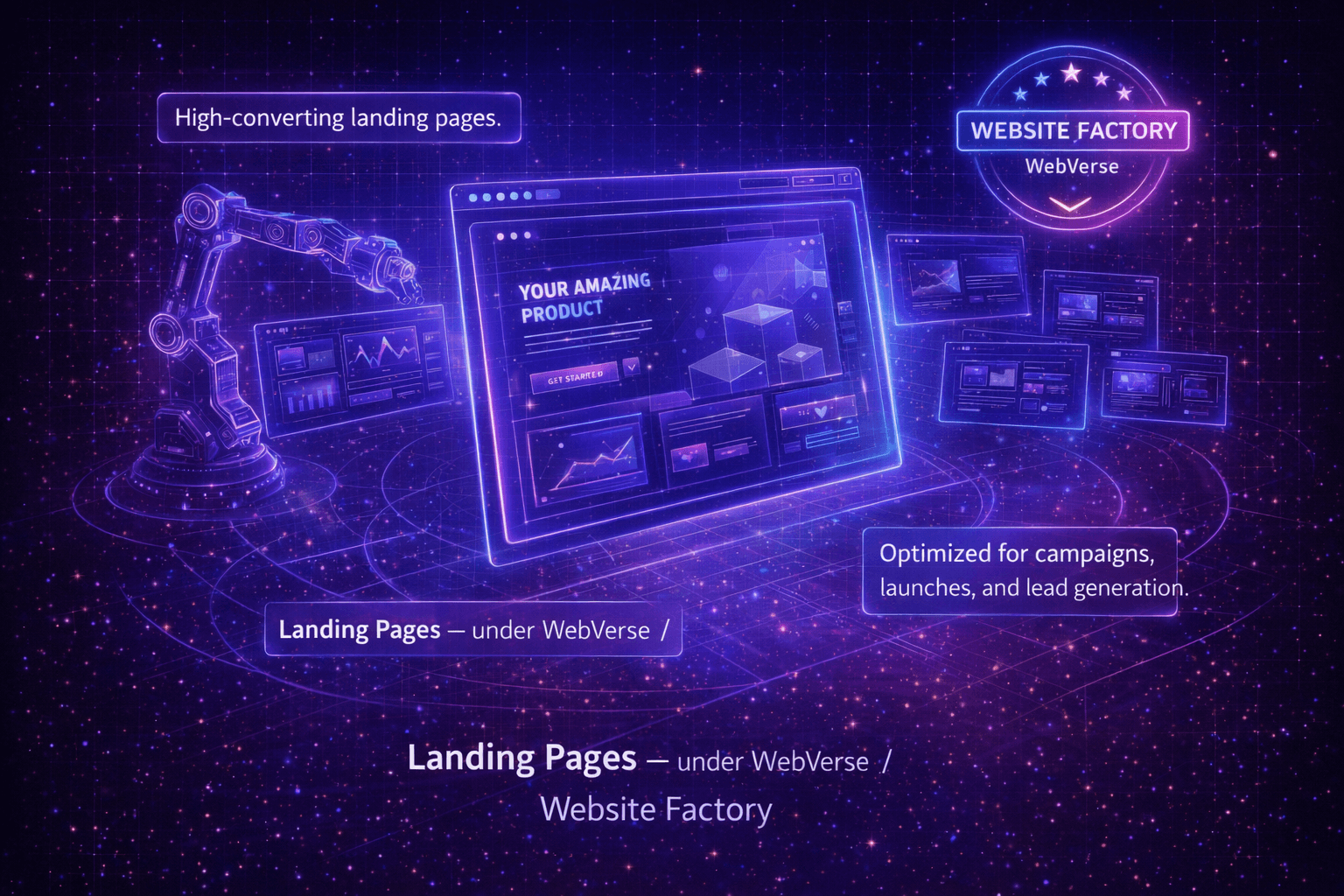 Website Factory — Landing page examples