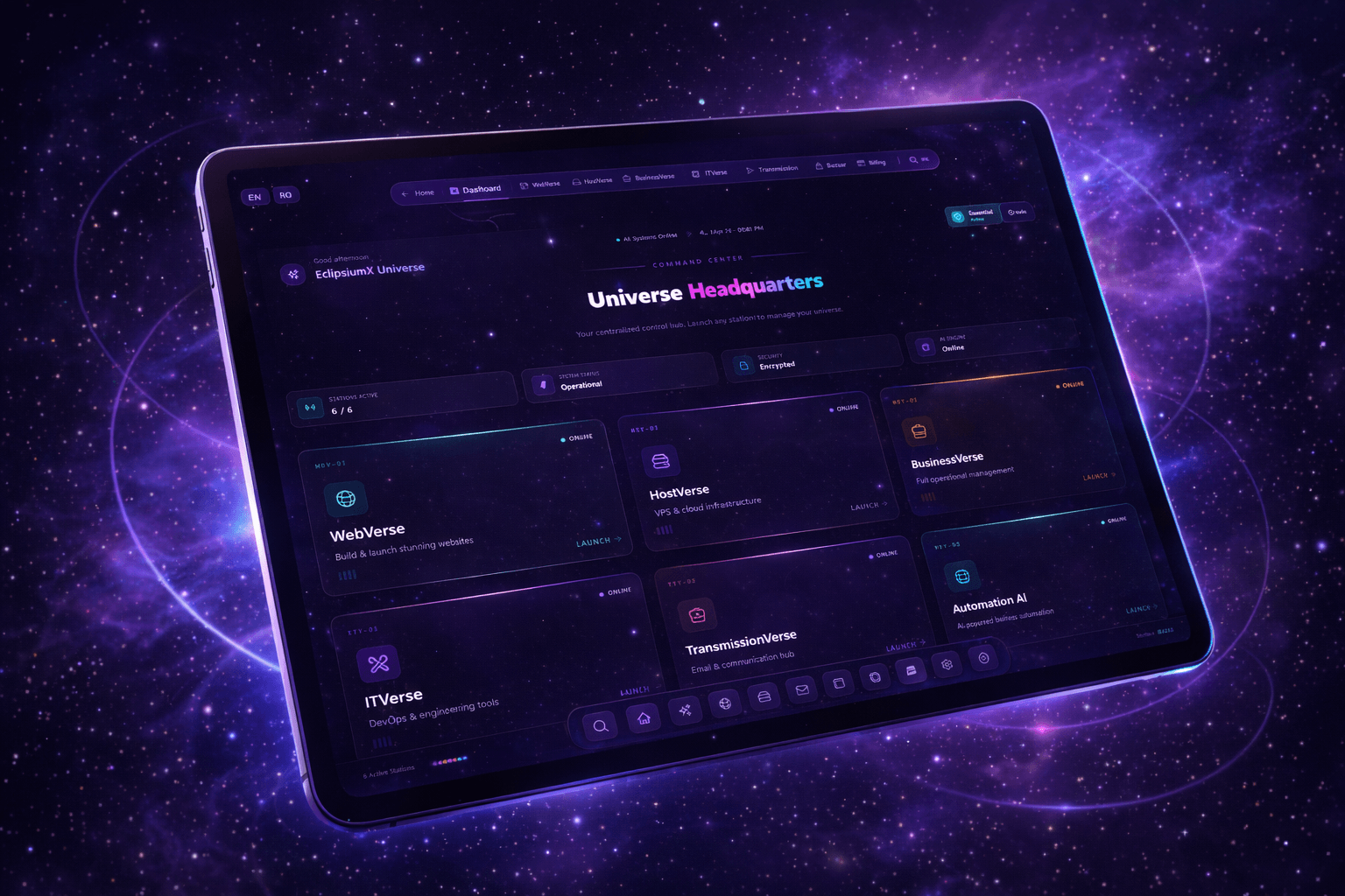 EclipsiumX Panel Preview