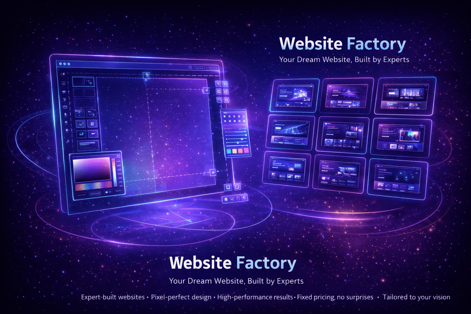 Website Factory — Custom website creation in the EclipsiumX Panel