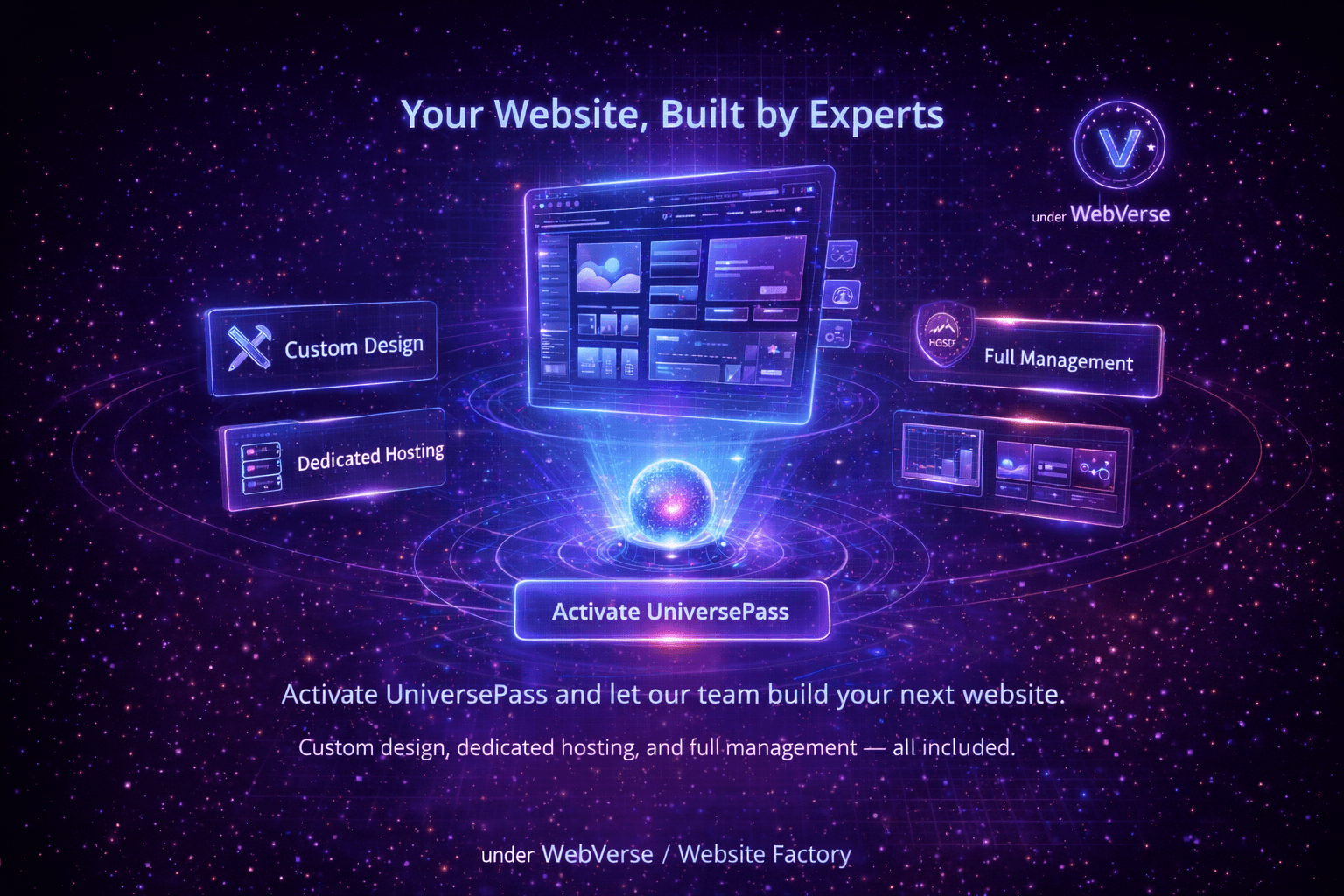 EclipsiumX Panel — Website Factory project dashboard